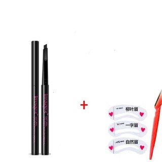 Set trang điểm chân mày có chì kẻ mày ngang, khuôn kẻ chân mày và dao cạo chân mày