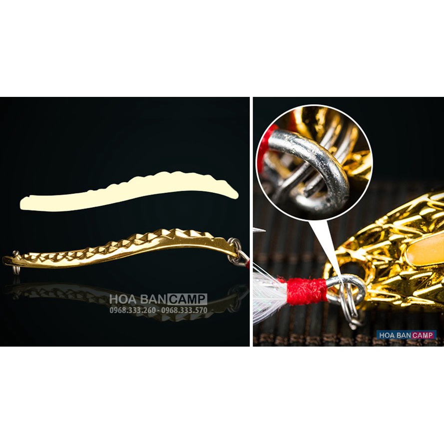 Combo 2 Mồi Thìa Spoon Móc Đơn | 3.5cm – 3.5g