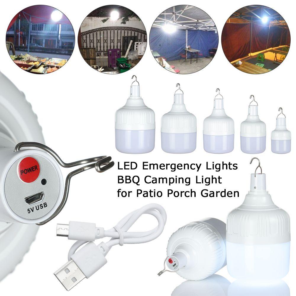LONTIME Bóng Đèn LED Khẩn Cấp Sạc USB Dùng Ngoài Trời