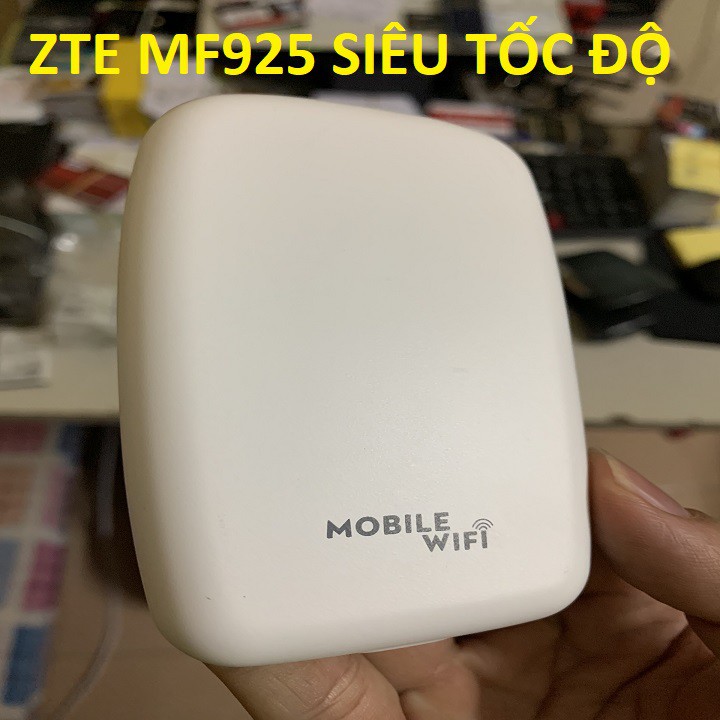 MÁY PHÁT WIFI DI ĐỘNG ZTE MF925 - THIẾT BỊ PHÁT CHUẨN 4G LTE, KHÔNG DÂY CỰC KỲ TIỆN LỢI