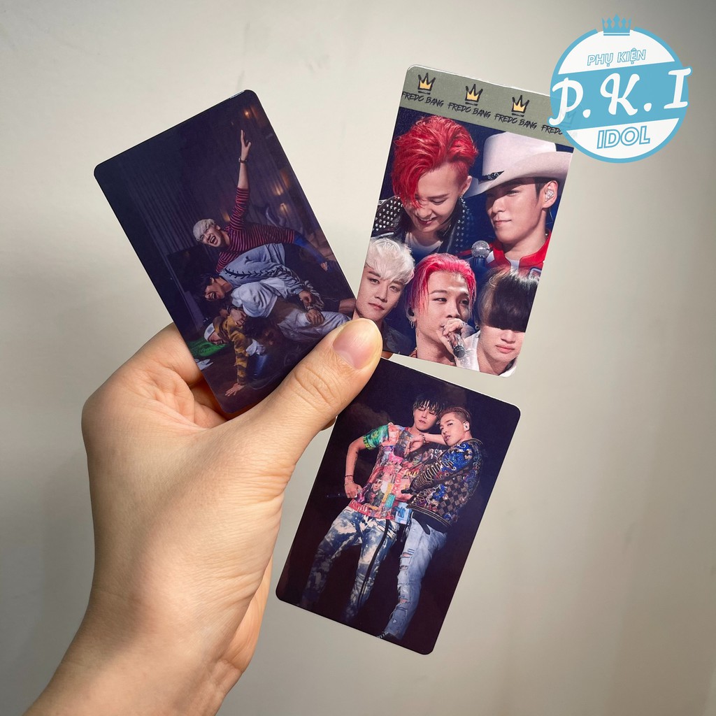 Set 9 Card Thẻ BigBang - Card Unoff Bo Góc Ép Lụa Làm Quà Tặng