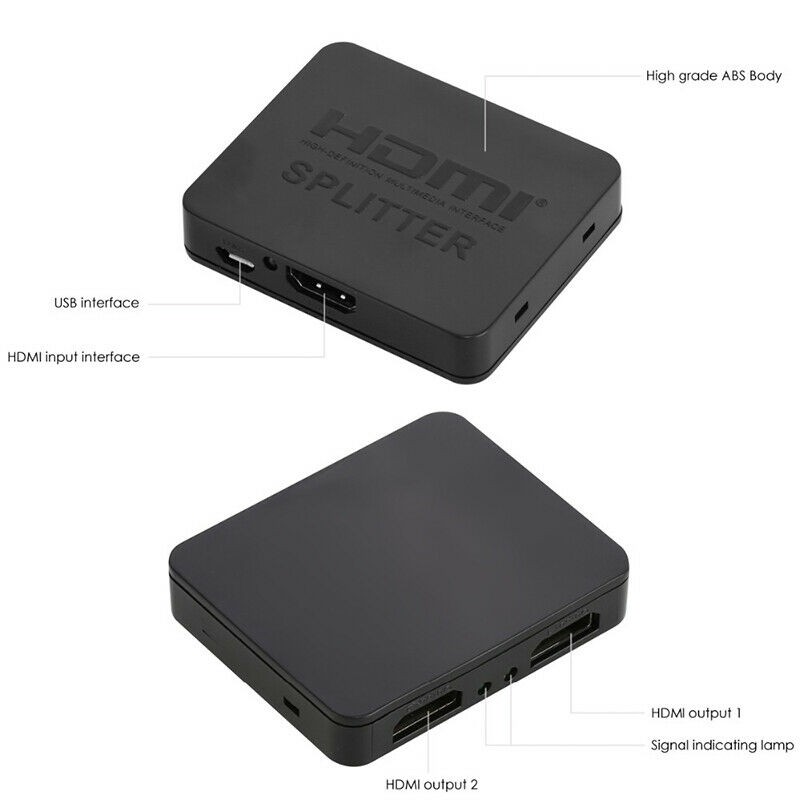 Bộ khuếch đại tín hiệu nguồn HDMI với 2 đầu chao 1080P 4K chất lượng cao
