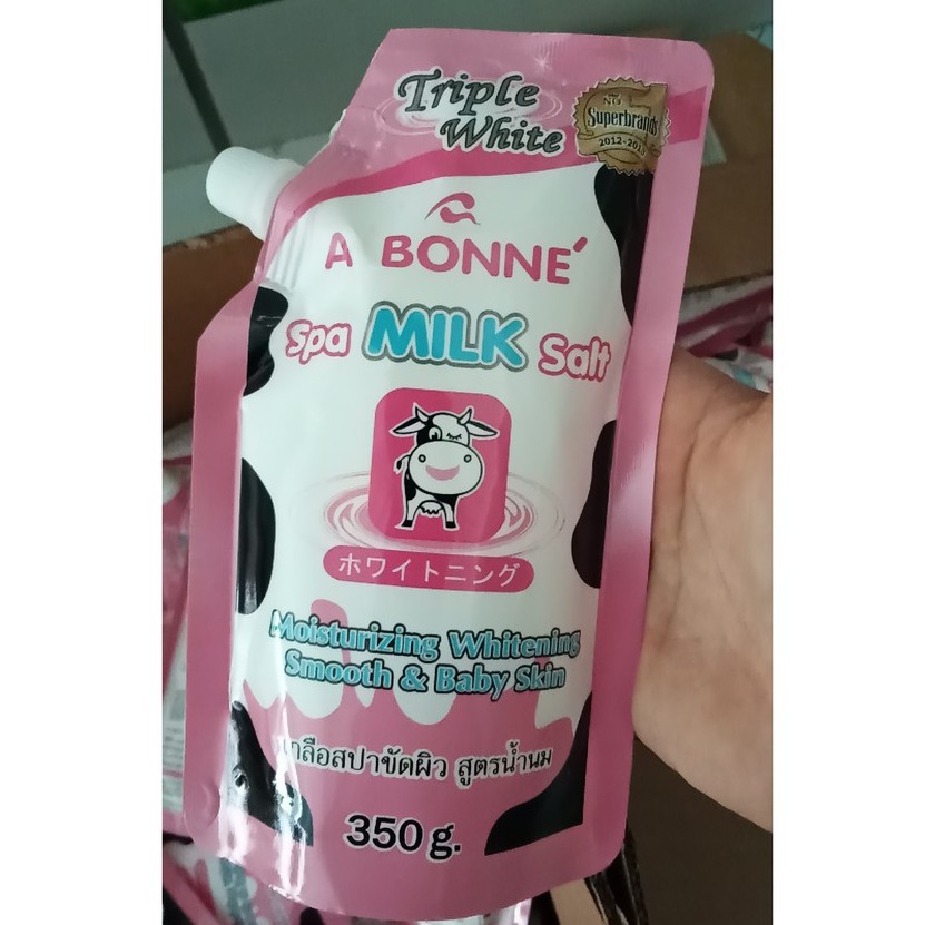 Muối tắm sữa bò tẩy tế bào chết tẩy da chết A Bonne Spa Milk Salt 50gr