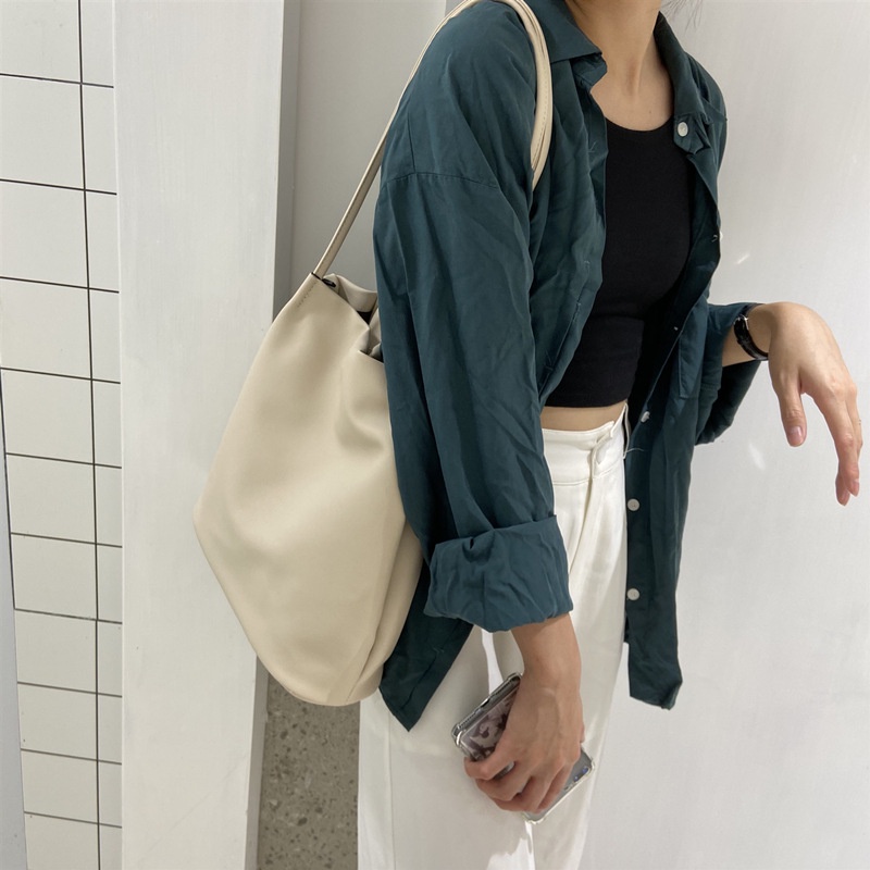 Túi đeo vai IELGY bằng da mềm đơn giản thời trang dành cho nữ