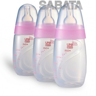Bộ 3 Bình trữ sữa mẹ Unimom có núm ti cho bé bú - 150ml (bộ 3 bình)
