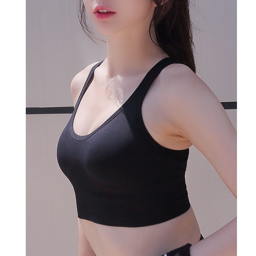 Áo Tập Gym Bra Hai Dây Madela Ôm Body Có Đệm Ngực Cao Cấp Mã A1001/1002/1003