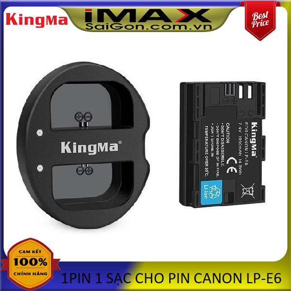 PIN SẠC MÁY ẢNH KINGMA LP-E6