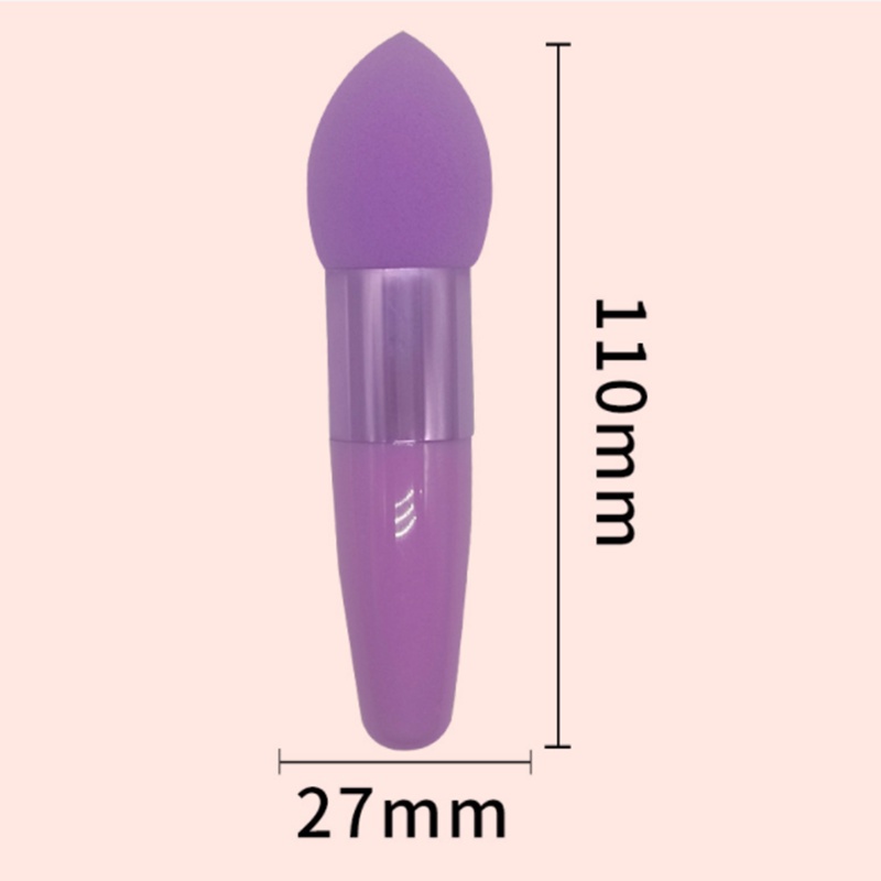 1 Mút Trang Điểm Hình Giọt Nước Nhiều Màu Có Tay Cầm Tiện Dụng