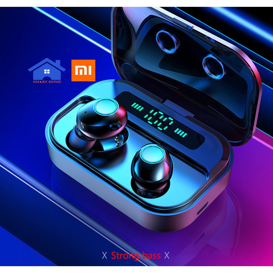 Tai Nghe Bluetooth Cảm ứng M7 -chống nước chuẩn ipx7 - thời gian nghe 90h - Tai nghe không dây M7