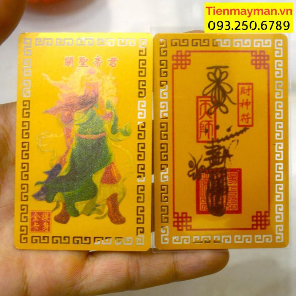 Miếng kinh chú Ngũ Lộ Thần Tài cầu tiền tài,may mắn.làm ăn phát đạt[Bằng kim loại]