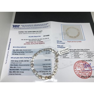 Vòng tay Rutilated nâu đỏ