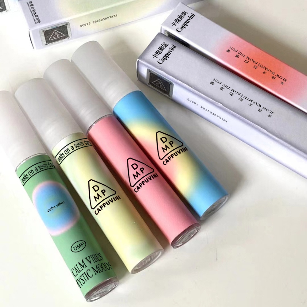 ⭐Còn hàng Sản phẩm làm đẹp thân thiện với du lịch Phấn khói Matte Lip Gloss Beauty Hydrating Lip Color 4 màu Dễ mang theo Trang điểm môi Chống nhòe Son môi màu hồng xám Tím Son môi ⭐cocomall12