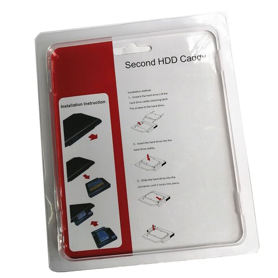 Caddy Bay HDD SSD SATA Cho MacBook Pro 13/15/17 Inch - Khay ổ cứng thay thế ổ DVD