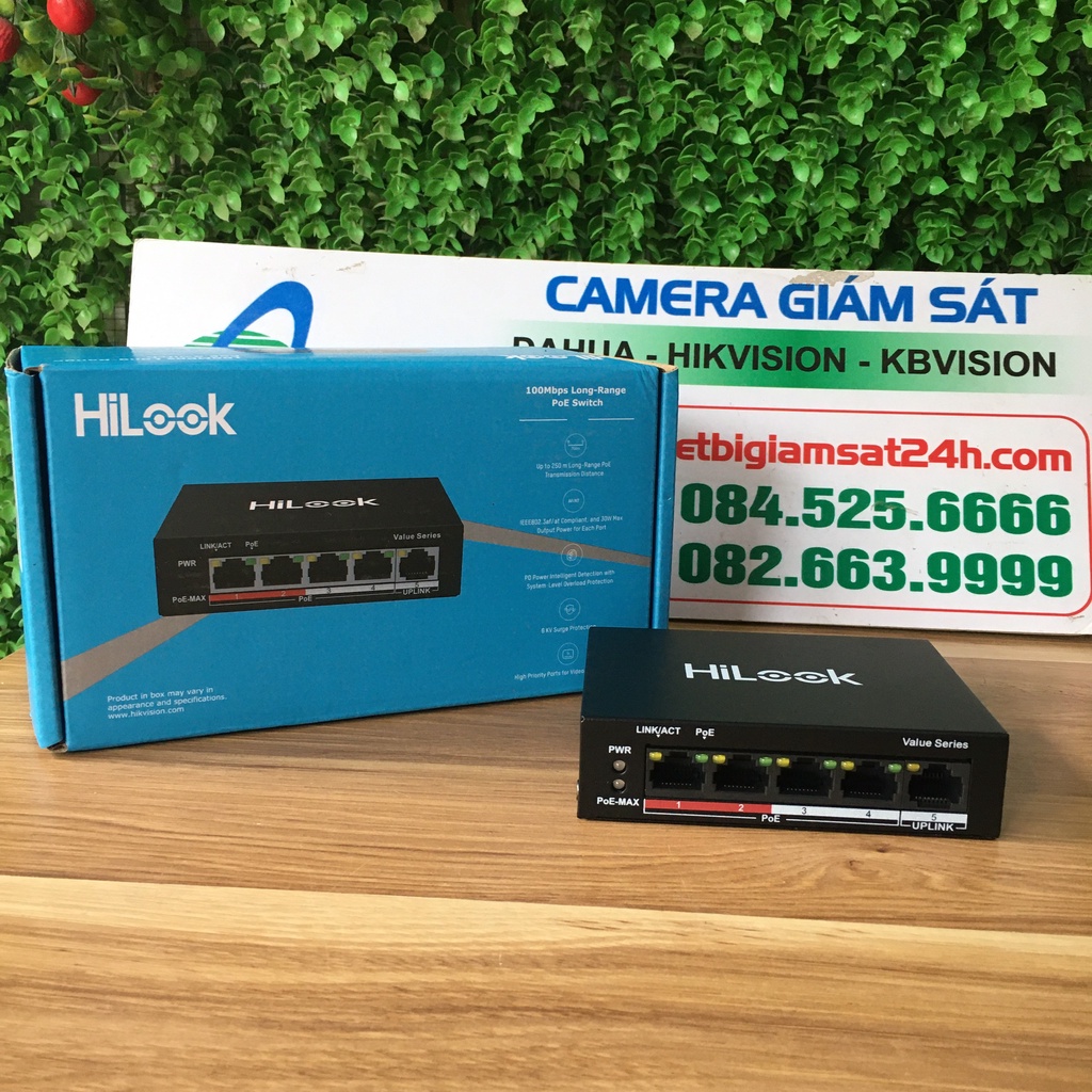 Switch 4-8 cổng POE Hilook Thường Dùng Cho Camera IP