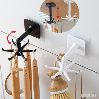 Móc treo đồ dán tường xoay 360 độ chống nước cho nhà bếp nhà tắm