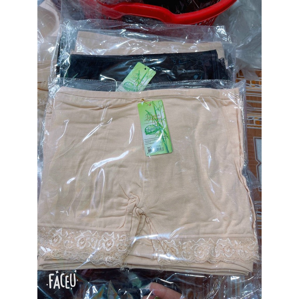 Quần mặc trong váy cotton chân ren thoáng mát