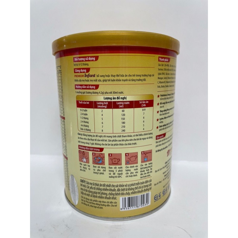 Sữa Premium Infant ( lon 400g và 900g ) date: 01/2023