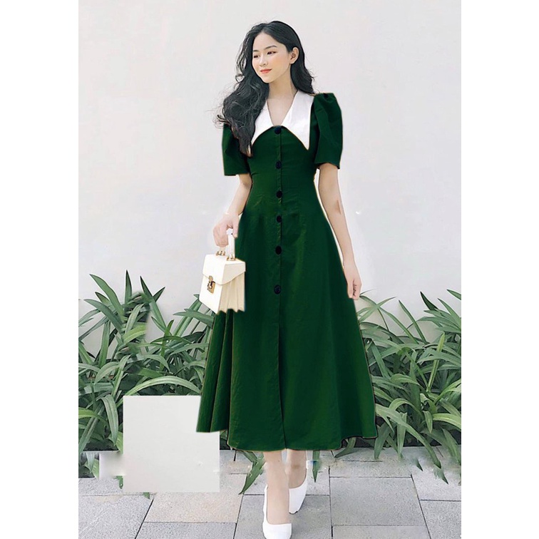 Đầm Suông Bigsize 55-90kg nhấn eo cổ sơmi đi chơi đi tiệc đều được