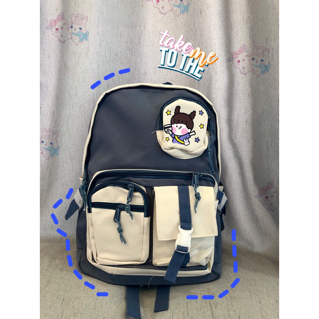 Cặp Học Sinh🎒 Balo Nữ🎒 FREE SHIP🎒 Balo Trendy🎒 Balo Học Sinh Chống Nước Mưa Nhỏ (ẢNH+VID THẬT)