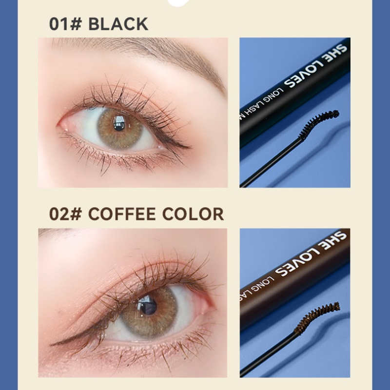 [Hàng mới về] Mascara SHE LOVES màu sắc lâu trôi chống thấm nước chuốt mi dài dày và cong tiện dụng