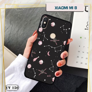 Ốp lưng nhám Xiaomi Mi 8 - in hình