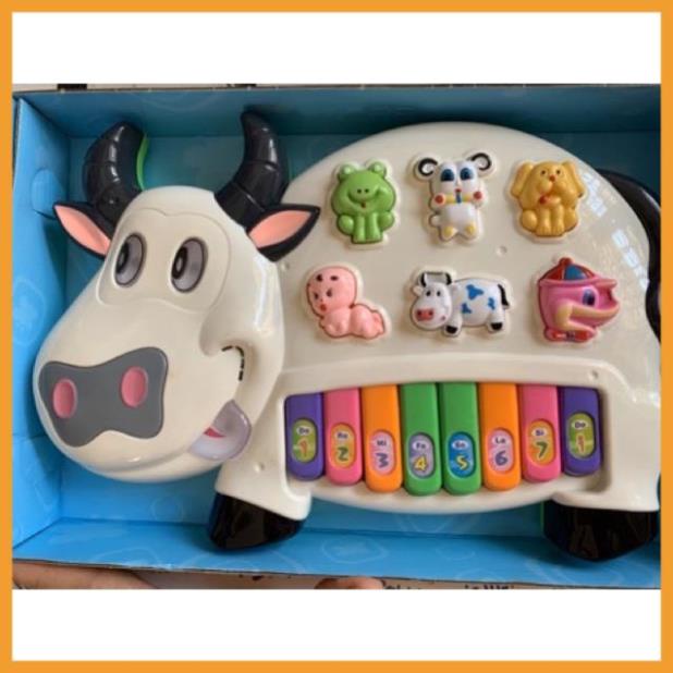 Đồ Chơi Đàn Piano Cho Bé Hình Thỏ Con, Cá Heo, Ốc Sên Phát Nhạc, Tiếng Kêu Đa Dạng Vui Nhộn Cao Cấp