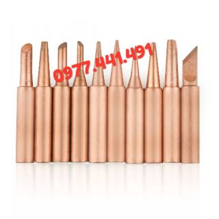 Combo 10 mũi hàn đồng dùng cho máy hàn 936, 937, 8586, 952..