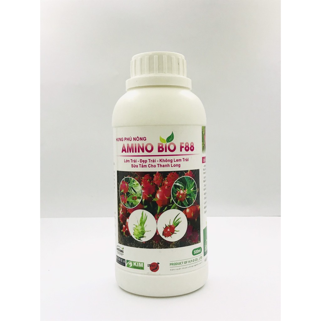 PHÂN BÓN VI LƯỢNG AMINO BIO F88 CHUYÊN THANH LONG CHAI 500ML - AMINO BIO F88 HPO
