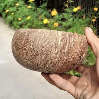 Tô gáo dừa khắc lá dừa