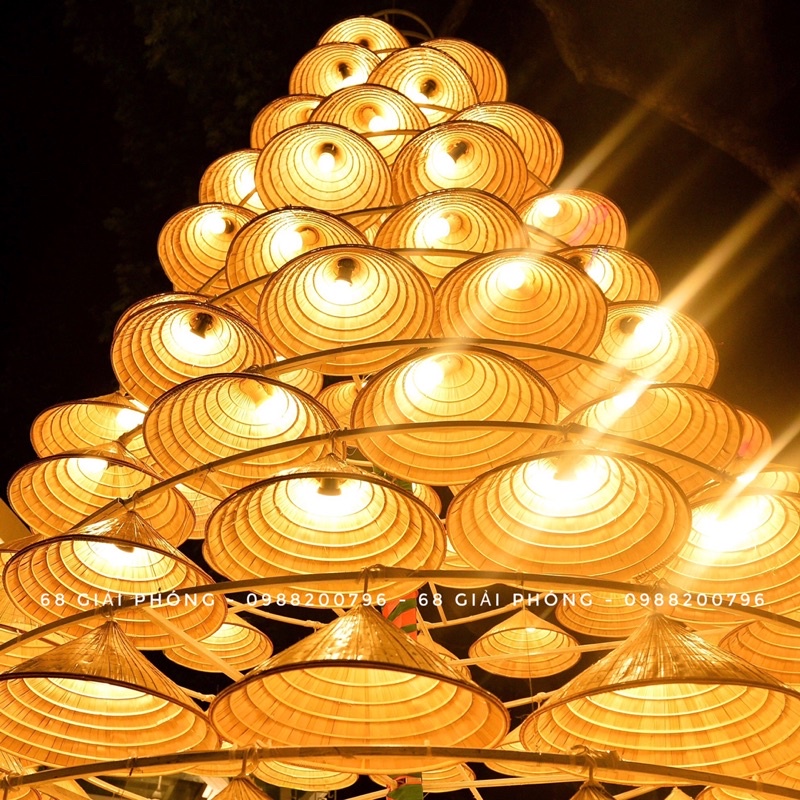 Chao đèn nón trơn trang trí quán ăn, khách sạn, lễ hội