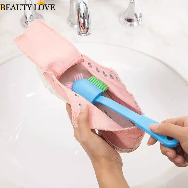 Bàn Chải Chà Giày / Nhà Tắm Hai Đầu Lông Mềm Đa Năng Sáng Tạo