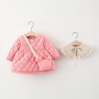 Áo phao xốp baby doll cho bé gái