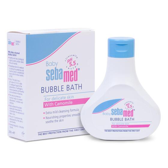 Sữa tắm tạo bọt dịu nhẹ cho bé Sebamed pH5.5 Baby Bubble bath 200ml