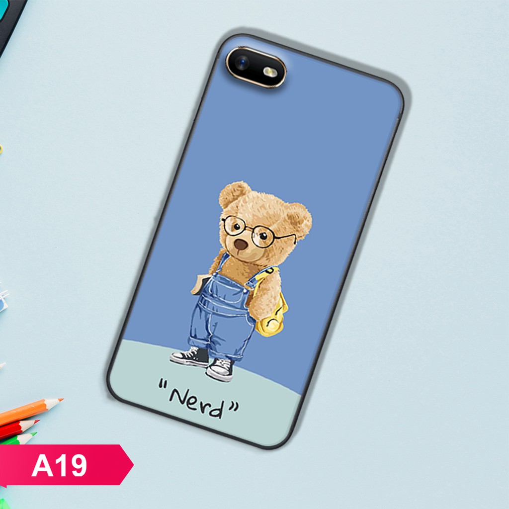 [SALE]ỐP LƯNG OPPO A1K/A3S/REALME C1/REALME C2 CHÚ GẤU BỰ CỰC ĐÁNG YÊU