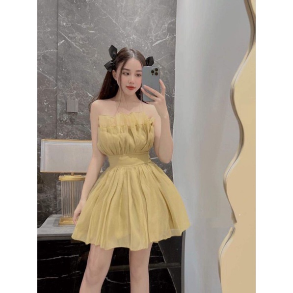 Váy đầm thiết kế xoè công chúa tơ nến siêu xinh
