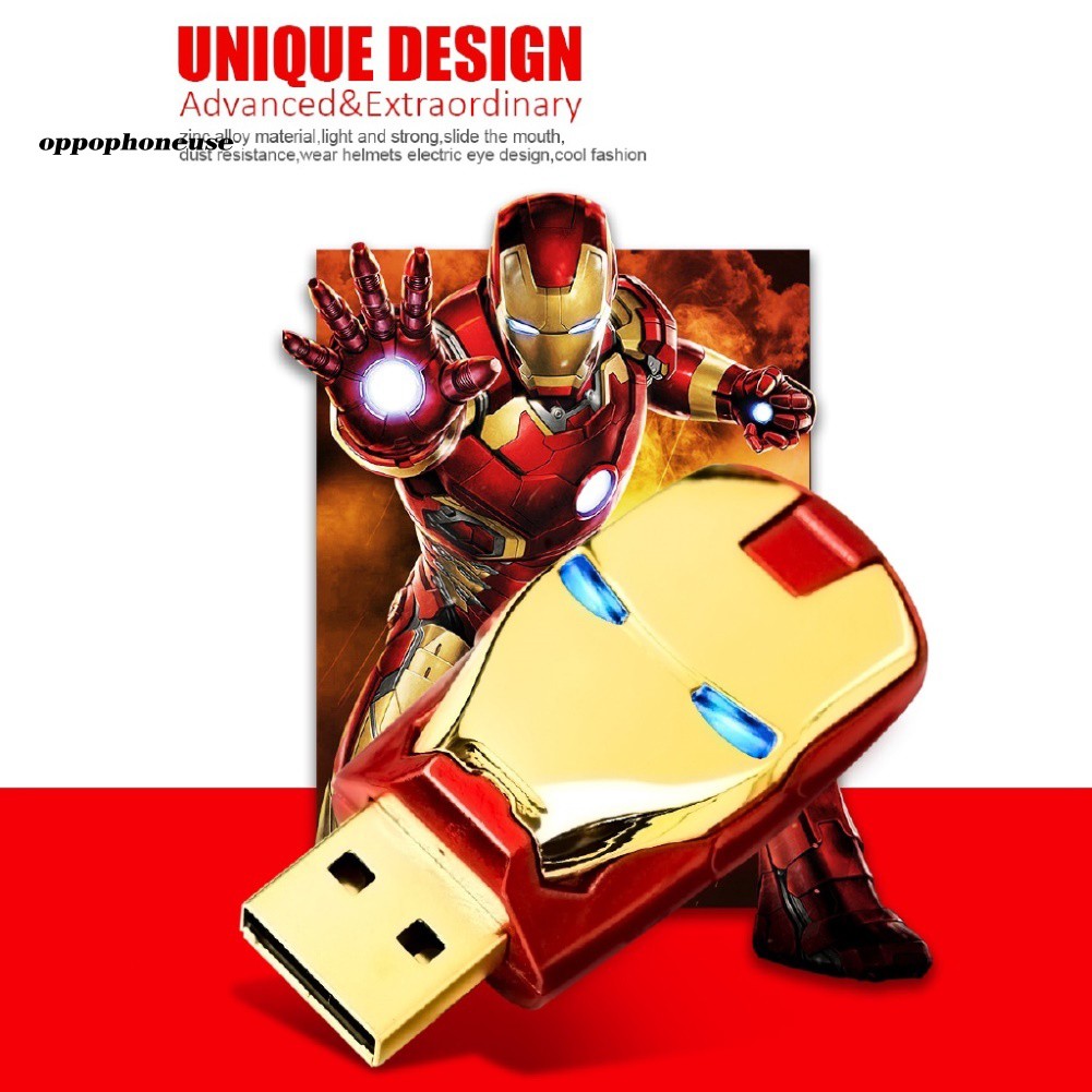 Usb 2.0 Dung Lượng 512gb 1tb 2tb Hình Iron Man