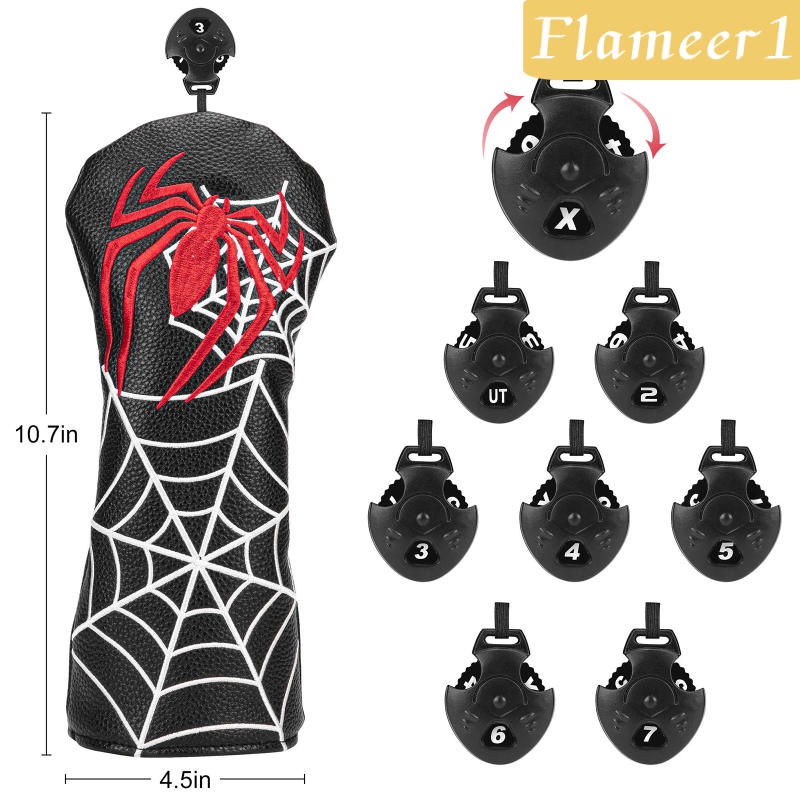 Vỏ Bọc Bảo Vệ Đầu Gậy Đánh Golf Bằng Da Chất Lượng Cao Flameameer1