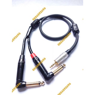 Dây tín hiệu jack 3.5mm-2 jack 6mm