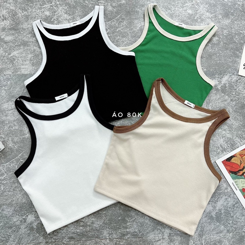 Áo Ba Lỗ Thun Gân( Ảnh thật chụp sàn)