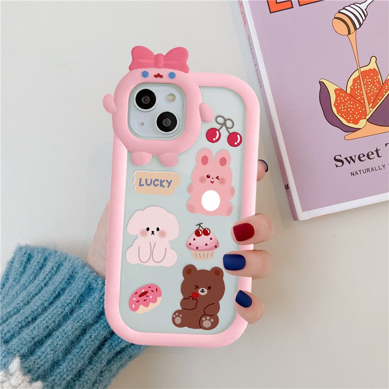 Ốp lưng iphone nơ camera hình vuông mèo happy 6/6splus/7/7plus/8/8plus/x/xs/11/12/13/pro/max/plus/promax-Awifi B5-20