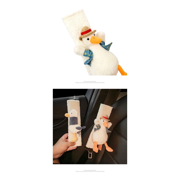 1 Cặp Vỏ Bọc Dây Đai An Toàn Xe Hơi Họa Tiết Hoạt Hình Dễ Thương