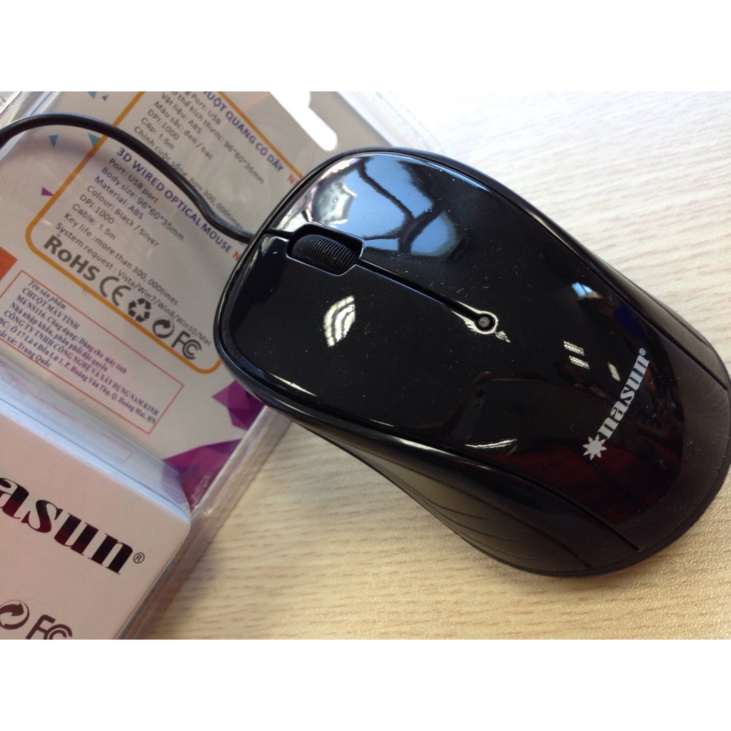 Chuột máy tính có dây Nasun NS-116 | BigBuy360 - bigbuy360.vn
