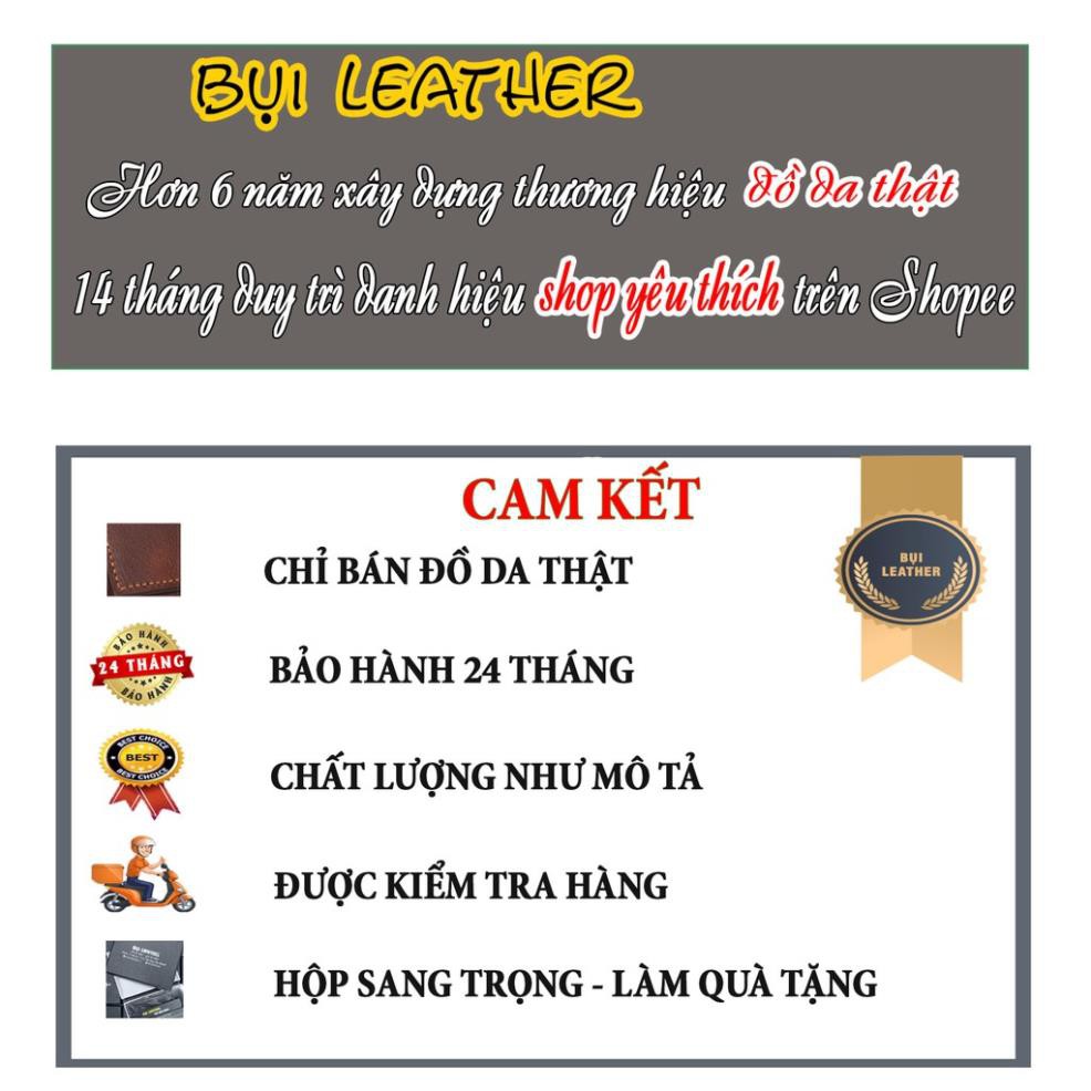 Ví nam da bò Nappa cao cấp V101-Bụi Leather 🥇