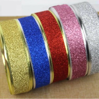 10m ruy băng kim tuyến trang trí Noel (rộng 5cm)