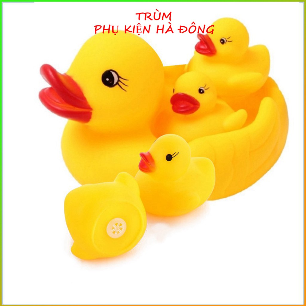 🐤Vịt Thả Hồ Bơi🐤 Set 4 Vịt Mẹ Và Vịt Con Thả Hồ Bơi Cho Bé – Hàng Cam Kết 100% Về Chất Lượng