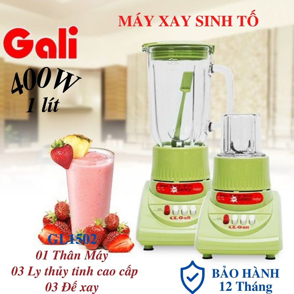 Máy Xay Sinh Tố Đa Năng Gl1502 Dung Tích 2 Lít, Xay Các Loại Trái Cây Từ Mềm Đến Cứng, Các Loại Thịt, Cà Phê, Tiêu, Hạt