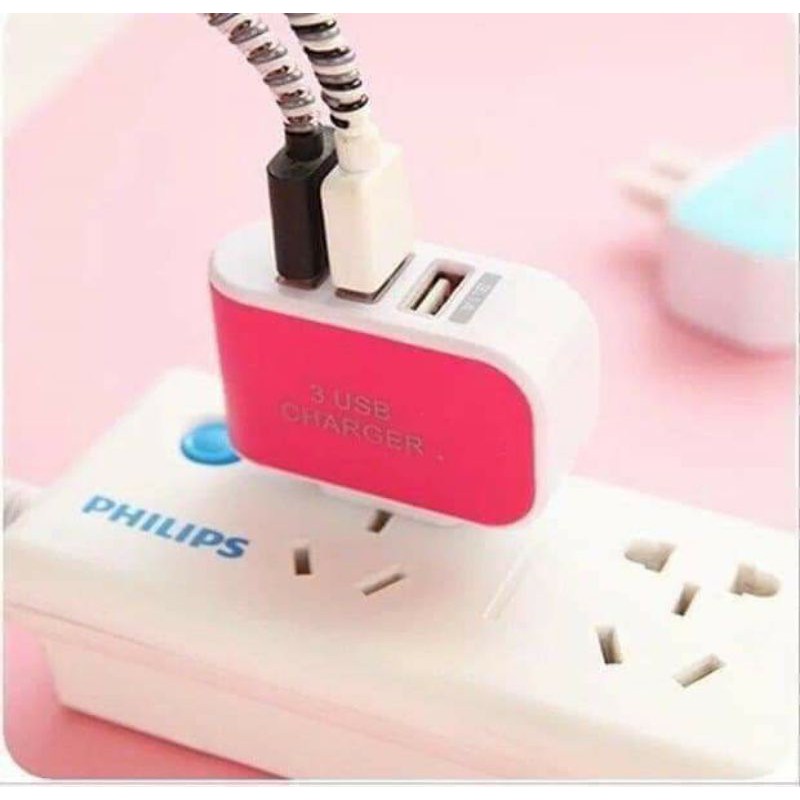 Củ sạc 3 cổng USB