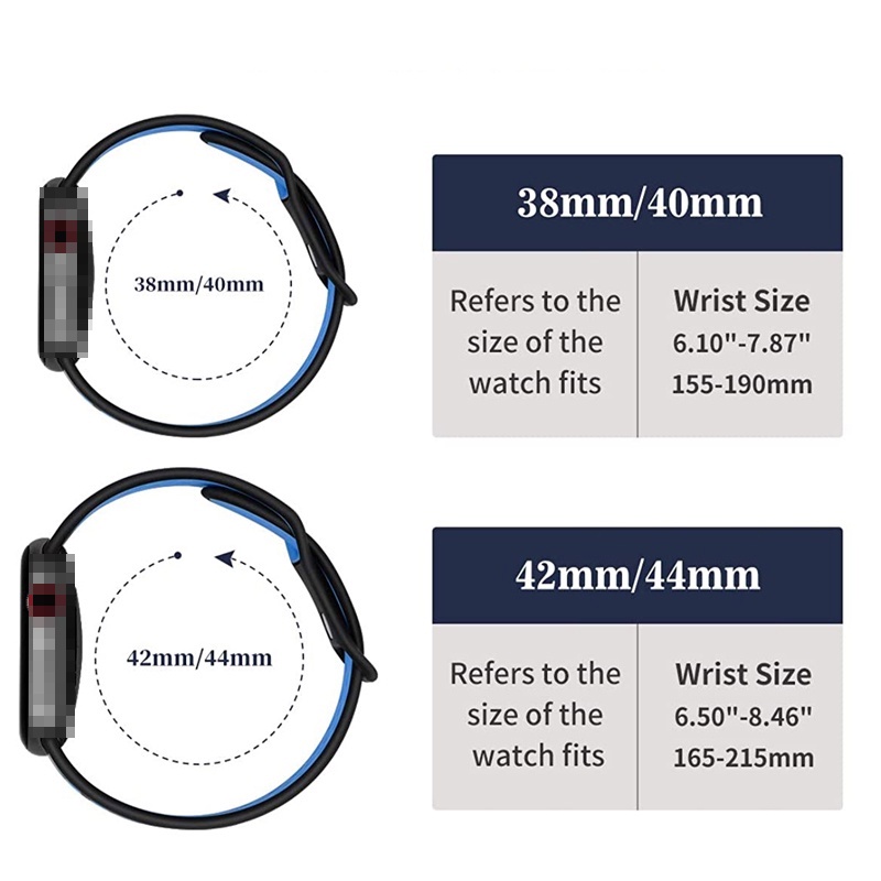 Dây Đeo Silicone Thoáng Khí Cho Đồng Hồ Thông Minh Iwatch 6 5 4 se 44mm 40mm 38mm 42mm 44 mm