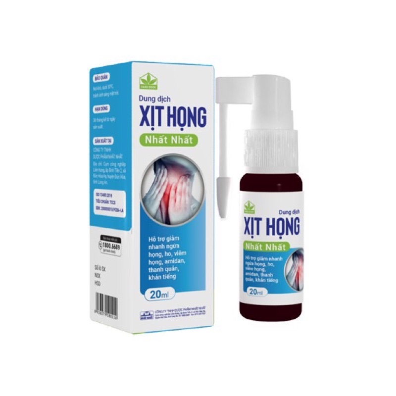 XỊT HỌNG NHẤT NHẤT  - HỖ TRỢ GIẢM HO, NGỨA HỌNG, KHẢN TIẾNG