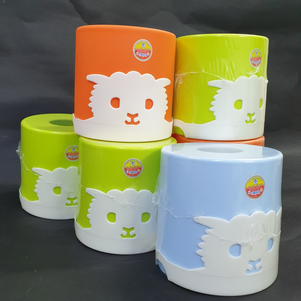Hộp đựng giấy ăn để bàn Chuẩn Việt Nhật, hộp đựng giấy đa năng trang trí hình chú Cừu ngộ nghĩnh